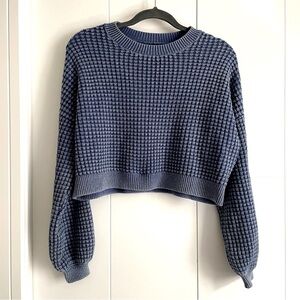 Hollister Waffle Crewneck Sweater